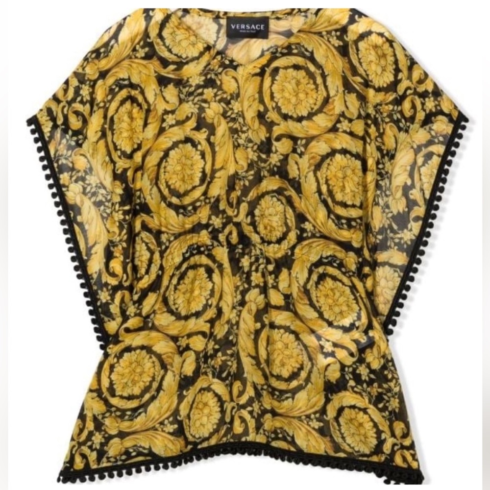 NWT Versace Barocco Cover-Up Caftan Dress